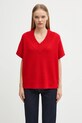 Sportmax sweter wełniany TAY czerwony 2522366192600