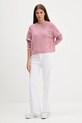 Guess Jeans pulover din amestec de lână W5BR09.Z0561 roz AW25