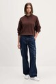 Guess Jeans sweter z dodatkiem wełny W5BR09.Z0561 brązowy AW25