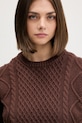 Светр із додаванням вовни Guess Jeans коричневий W5BR09.Z0561
