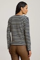 Lauren Ralph Lauren longsleeve din bumbac 200980155 bleumarin AW25