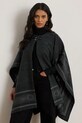 Ρούχα Poncho με προσθήκη μαλλιού Lauren Ralph Lauren 454960134 μαύρο