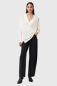 AllSaints sweter z dodatkiem wełny BERN W050KD biały