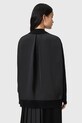 AllSaints sweter z dodatkiem wełny BERN czarny W050KD