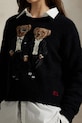 Polo Ralph Lauren maglione con lana nero 211978619