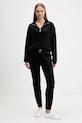 Velúrová mikina Juicy Couture JCBAS224810 čierna AW25