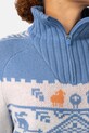 Odzież Kari Traa sweter z dodatkiem wełny SAGA 623841 niebieski