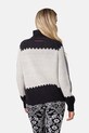 Kari Traa sweter z dodatkiem wełny SAGA 623841 czarny AW25