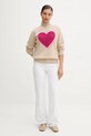 FROM FUTURE sweter kaszmirowy WPM03254 beżowy AW25