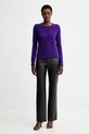 FROM FUTURE sweter kaszmirowy WPR00019 fioletowy AW25