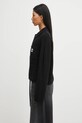 Carhartt WIP kardigan z dodatkiem wełny W' Michigan Sweater I035379.89XX czarny AW25
