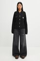 Carhartt WIP kardigan z dodatkiem wełny W' Michigan Sweater I035379.89XX czarny