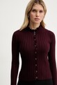 Morgan kardigan bordowy MUOLI
