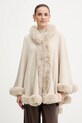 Morgan poncho pozostałe beżowy 5IVIK