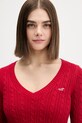 Hollister Co. sweter czerwony KI350.5136.500