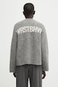 WRSTBHVR sweter z dodatkiem wełny Enci okrągły szary U7025GT.2977