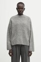 Odzież WRSTBHVR sweter z dodatkiem wełny Enci U7025GT.2977 szary