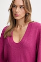 United Colors of Benetton sweter fioletowy 11CZD10FD