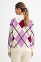 Odzież United Colors of Benetton sweter z dodatkiem wełny 1444E204E fioletowy