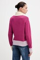 Odzież United Colors of Benetton sweter z dodatkiem wełny 16YCE204I różowy