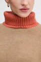 United Colors of Benetton pulóver gyapjúkeverékből 16YCE204I bézs