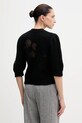 Odzież United Colors of Benetton sweter z dodatkiem wełny 18L4E10EV czarny