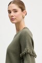 United Colors of Benetton sweter z dodatkiem wełny zielony 191VD10EZ