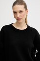 United Colors of Benetton sweter z dodatkiem wełny czarny 191VD10EZ