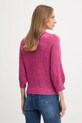 Odzież United Colors of Benetton sweter z dodatkiem moheru 1VAAD10F4 różowy