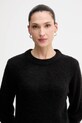 United Colors of Benetton sweter z dodatkiem moheru czarny 1VAAD10F4