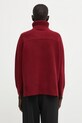 Clothing Maison Kitsuné woolen jumper Merino Wool Comfort Turtleneck PW00813KT1171 maroon