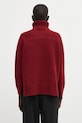Clothing Maison Kitsuné woolen jumper Merino Wool Comfort Turtleneck PW00813KT1171 maroon