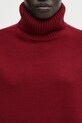 Maison Kitsuné woolen jumper Merino Wool Comfort Turtleneck maroon PW00813KT1171