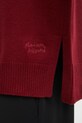 Maison Kitsuné woolen jumper Merino Wool Comfort Turtleneck PW00813KT1171 maroon