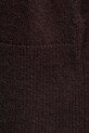 Sisley sweter z dodatkiem wełny 18AYM103K brązowy
