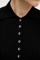 Sisley sweter z dodatkiem wełny 1QNQL300E czarny