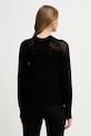 Odzież Sisley sweter z dodatkiem wełny 1WBZL106W czarny