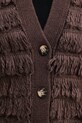 Sisley vestă din amestec de lână 18DLL602X maro