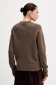 Odzież La Mania sweter wełniany MELLOW MELLOW brązowy