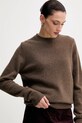 La Mania sweter wełniany MELLOW brązowy MELLOW