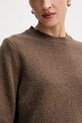 La Mania sweter wełniany MELLOW MELLOW brązowy
