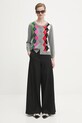 GANNI kardigan wełniany Cashmere Wool Mix K2512 szary