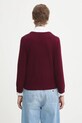 Odzież GANNI kardigan wełniany Cashmere Wool Mix K2532 bordowy