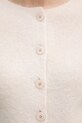 Sandro Ferrone kardigan z dodatkiem alpaki S9YBFNESPOLO beżowy