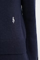 Sporty & Rich sweter wełniany SRC Cashmere granatowy WS01264302BL106