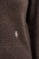 Μάλλινο πουλόβερ Sporty & Rich SRC Cashmere καφέ WS07466302BR27