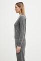 Sporty & Rich sweter wełniany SRC Cashmere WS01267302GY22 szary AW25