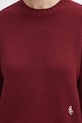 Vlněný svetr Sporty & Rich SRC Cashmere burgundské WS01262302RE10