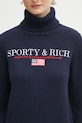 Bavlněný svetr Sporty & Rich S&R Nautical Knitted námořnická modř WS07263178BL106
