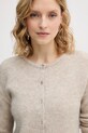 Mos Mosh kardigan z dodatkiem alpaki Almine beżowy 158680